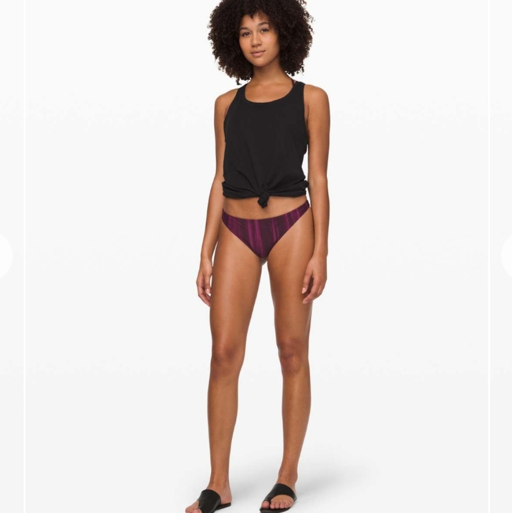Lululemon Sun Soaker Low Rise Cheeky Bikini Bottom, Size 6